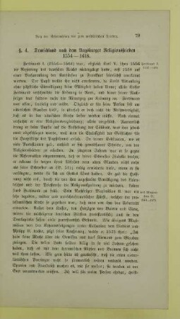 4. Deutschland nach dem Augsburger Religionsfrieden 1554 - 1618