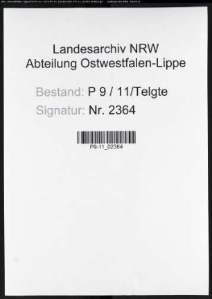Sterberegister Standesamt Telgte