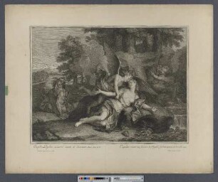 Cupidon vient au secours de Psyché sa bien-aimée et l'eveille