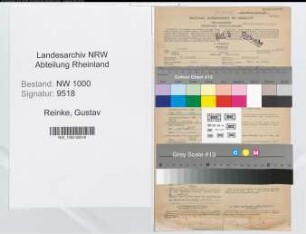 Entnazifizierung Gustav Reinke, geb. 15.03.1908 (Verw.Beamter)