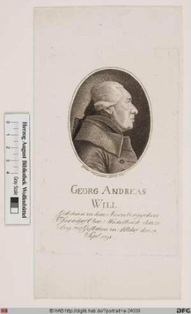 Bildnis Georg Andreas Will ( d. J.)