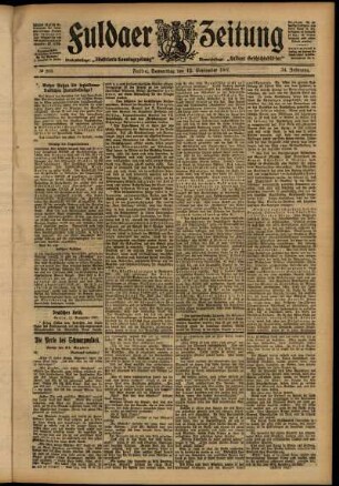 Ausgabe vom Donnerstag, den 12. September 1907.