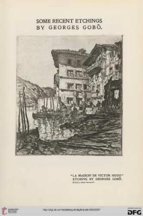 87: Some recent etchings by Georges Gobô