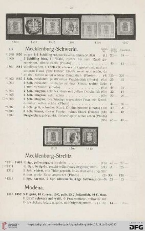Mecklenburg-Schwerin (Nr. 1299-1309)