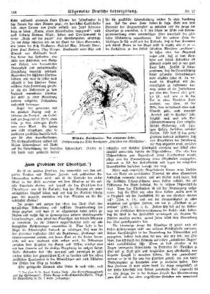Zum Problem der Theodizee
