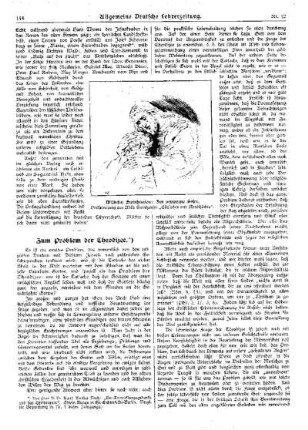 Zum Problem der Theodizee