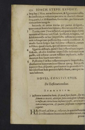 Novel. Constit. CVIII. - CXXX.