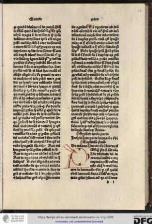 Incipit quarta pars de incarnatione verbi.
