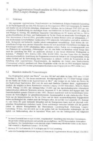 5. Die Agglomération Transfrontalière du Pôle Européen de Développement (PED) Longwy-Rodange-Athus