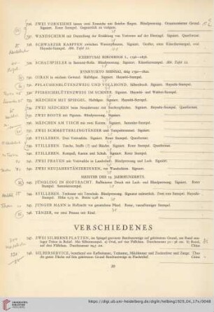 Verschiedenes (Nr. 747-756)