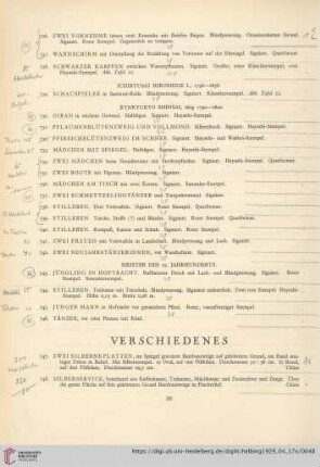 Verschiedenes (Nr. 747-756)