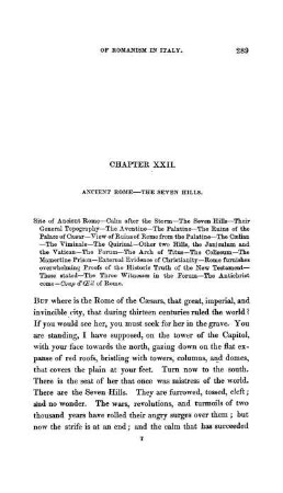 CHAPTER XXII. - ANCIENT ROME - THE SEVEN HILLS,