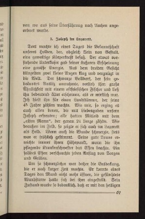67-75, 3) Jospeh im Lazarett