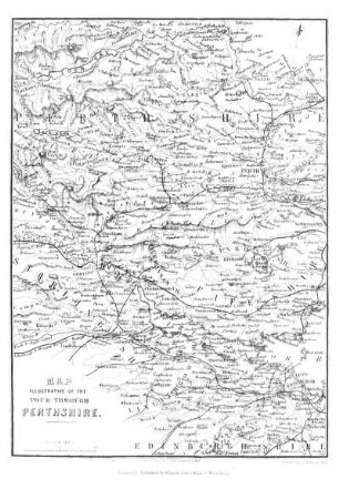 Map of tours through Perthshire.
