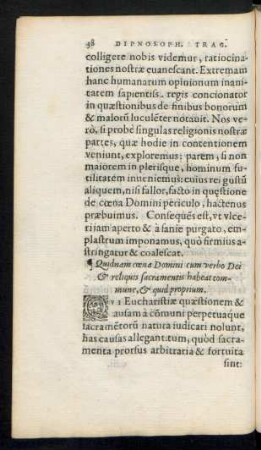 Quidnam coena Domini cum verbo Dei & reliquis sacramentis habeat commune, & quid proprium.
