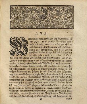 Utilitatis physicae verae specimen quintum : de fontis Soterii noviter inventi qualitate et salubritate. Das ist: Beweiß daß ... Christianen Eberhardinen Brunnen ... einer derer gesundesten und heilsamsten sey ...