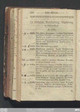 7) Historiae Brandenburg. Magdeburg. et Halberstad.