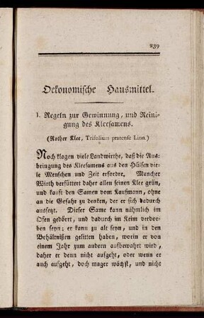 Oekonomische Hausmittel.