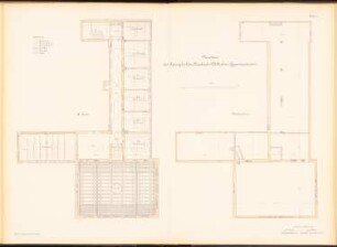 Friedrich-Wilhelm-Gymnasium, Berlin: Grundriss 3.OG mit Deckenansicht und DG 1:100