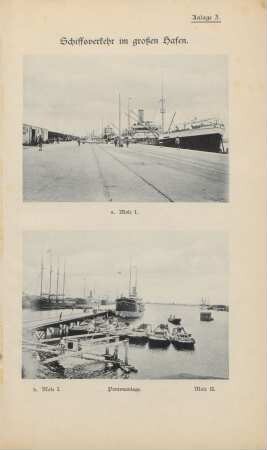 Anlage 3. Schiffsverkehr im großen Hafen.
