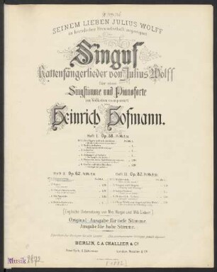 Heft 2, No. 1: Erinnerung : Op. 62, No. 1