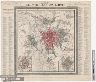 Eduard Gaebler's Neuester Plan von Leipzig.