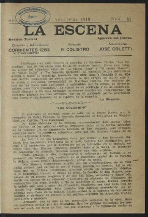 Los colombini : drama en tres actos