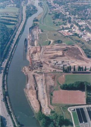 Baustelle Schleuse Saarbrücken