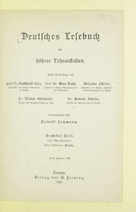 Halbbd. 1: Poesie