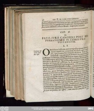 Cap. II. De Fatis Iuris Canonici Post Reformationem In Terris Protestantium.