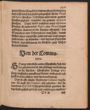 Von der Communion.