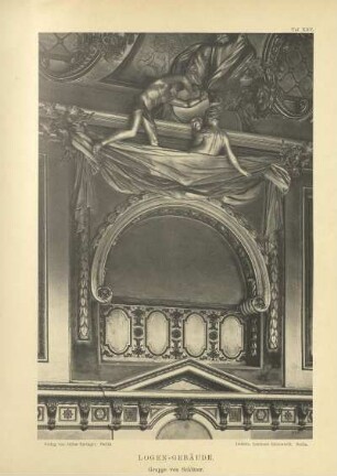 Taf. XXV. Logen-Gebäude. Gruppe von Schlüter