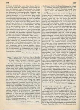 136 [Rezension] Brockelmann, Brigitte, Das Corpus Christianum bei Zwingli