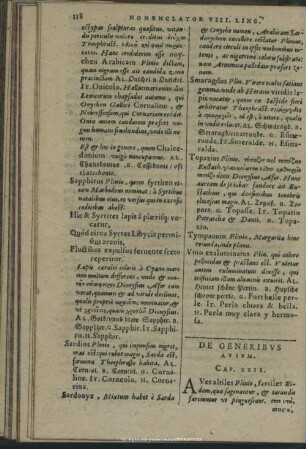 De Generibus Avium. Cap. XXII
