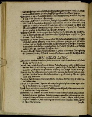 Libri Medici Latini.