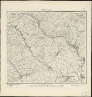 Meßtischblatt 3584 : Niederbronn, 1885 : Niederbronn. - Aufn. 1883. - 1:25000. - [Berlin]: Reichsamt für Landesaufnahme, 1885. - 1 Kt.