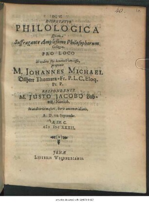 Disputatio Philologica