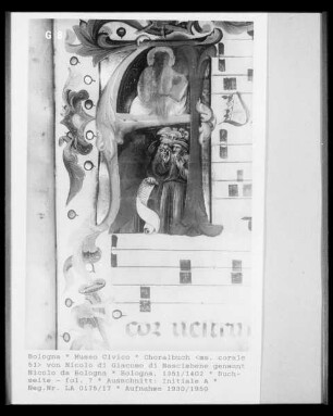 Choralbuch  von Nicolo di Giacomo di Nascimbene genannt Nicolo da Bologna — Buchseite - fol. ?