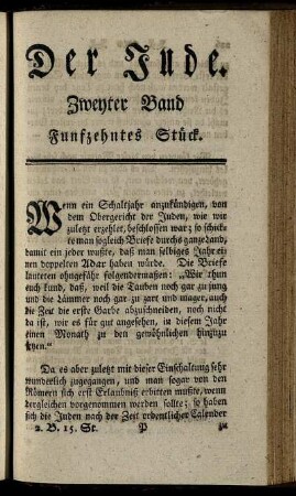 Funfzehntes Stück.