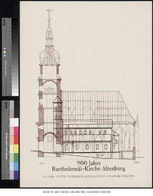Originaltitel: 1089 - 1989 900 Jahre Bartholomäi-Kirche Altenburg Luther-Stätte in der DDR, Gedenkstätte für Georg Spalatin