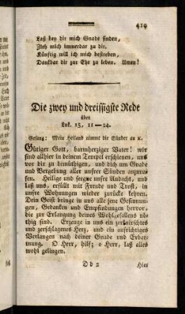 419-430, Die zwey und dreissigste Rede über Luk. 15, 11-24.