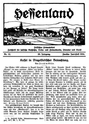 Nr. 12, Zweites Juni-Heft 1914