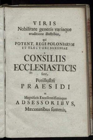 Viris Nobilitate generis variaque eruditione illustribus, [...]