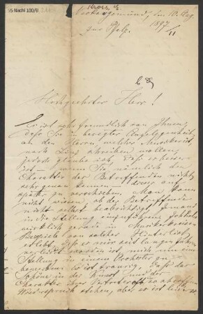 Brief an B. Schott's Söhne : 10.08.1897
