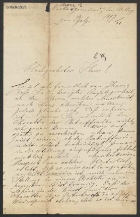 Brief an B. Schott's Söhne : 10.08.1897