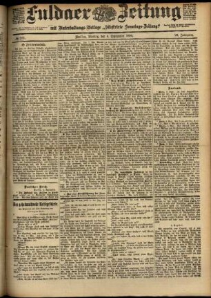 Ausgabe vom Montag, den 04. September 1899.