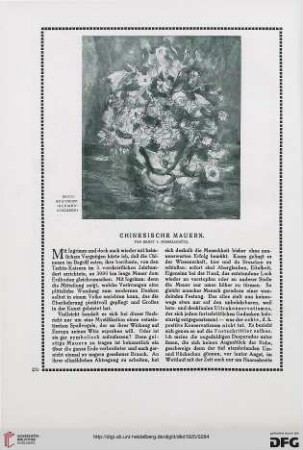 Chinesische Mauern