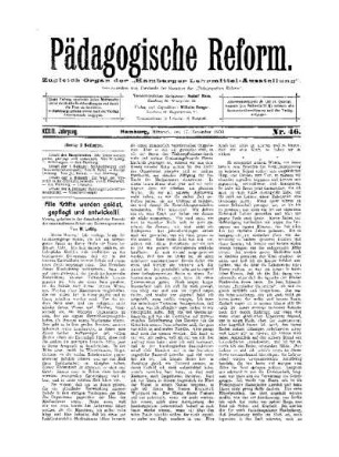 Alle Kräfte werden gelöst, gepflegt und entwickelt! : (Schluß folgt)