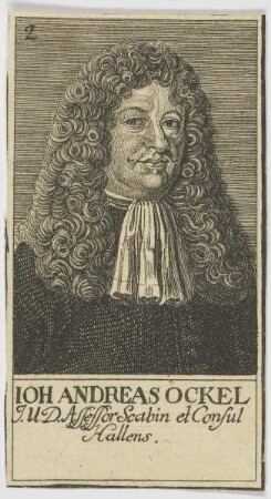 Bildnis des Ioh. Andreas Ockel