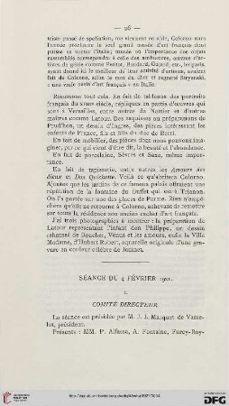Séance du 4 février 1921